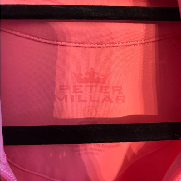 Peter Millar woman’s 1/4 zip Pink sz Small with the Masters symbol - Picture 3 of 5